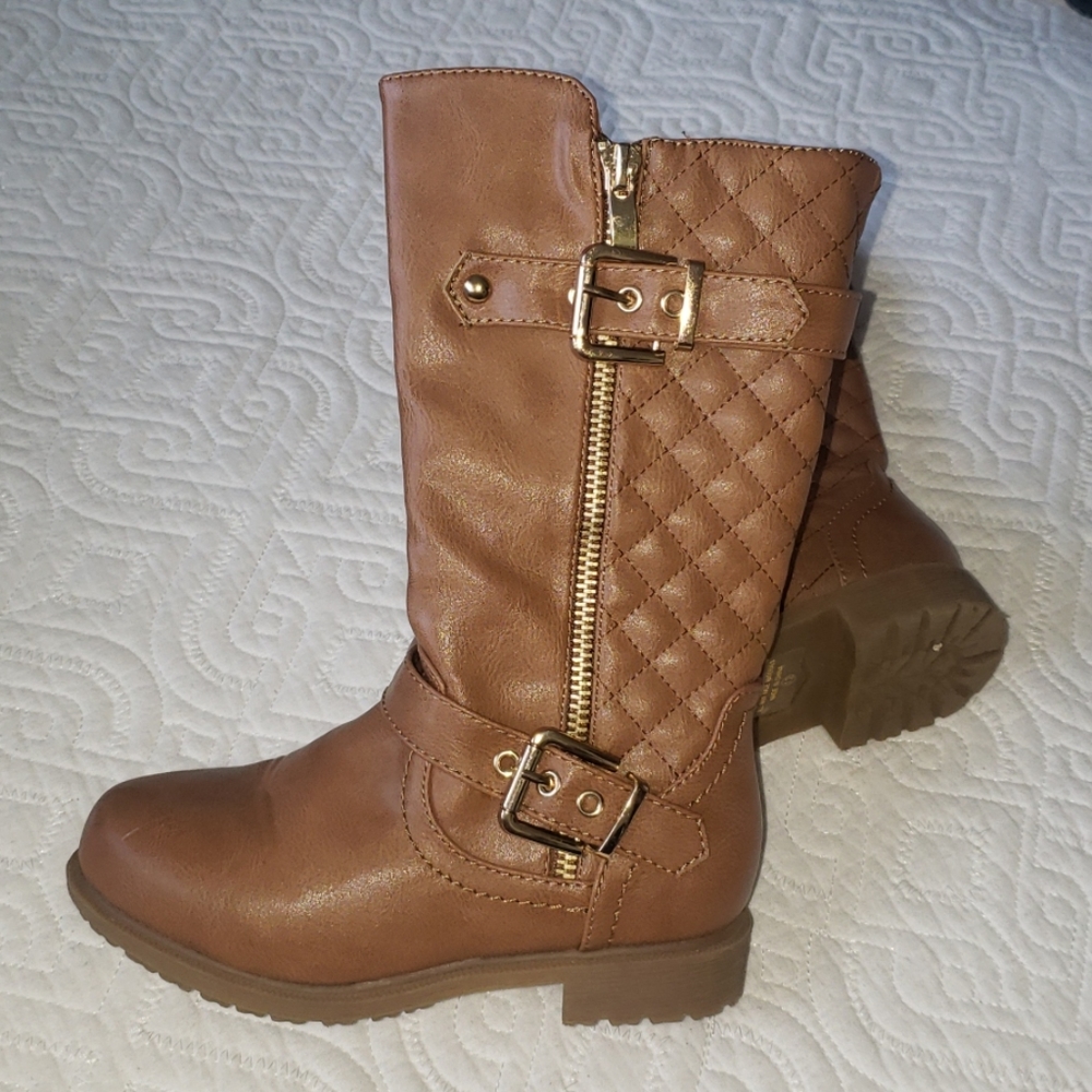 Girls brown boots size 12